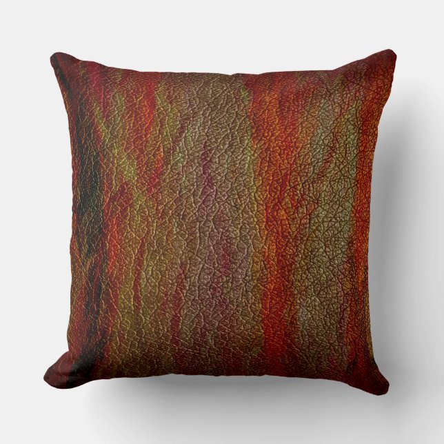Coussin Cuir Brown d'orange (Recto)