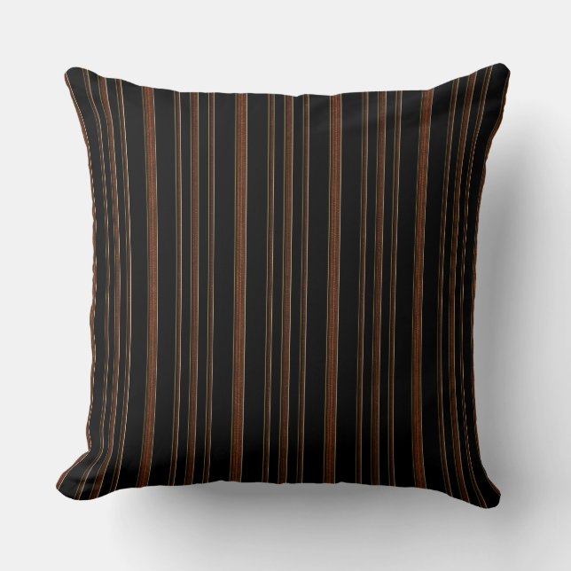 Coussin Cuir et noir de Brown (Recto)
