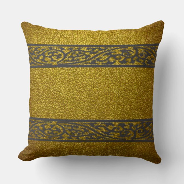 Coussin Cuir jaune (Recto)
