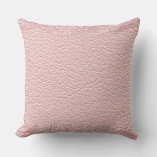 Coussin Cuir rose Faux