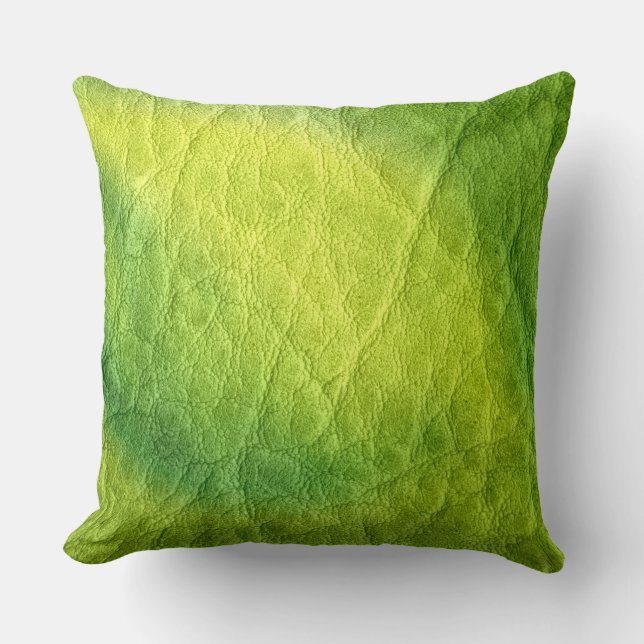 Coussin Cuir vert (Recto)