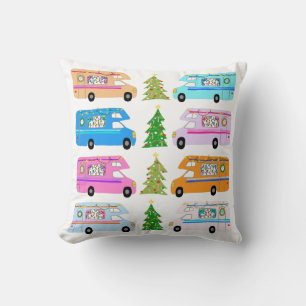 Coussin Cuisine Camper de Noël Motorhomes Vintages RV No