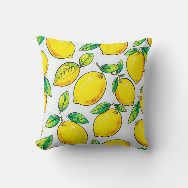 Coussin Cuisine citron (Recto)
