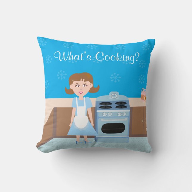 Coussin Cuisine Cuisine Maison Femme Personnalisable Kitsc (Recto)