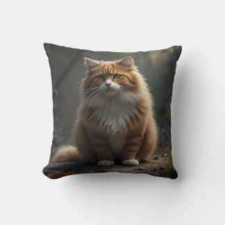 Coussin Cuisine norvégienne réaliste de chats de forêt