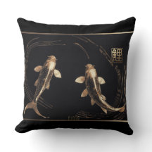 Cuivre sculpté métal Koi Swirl