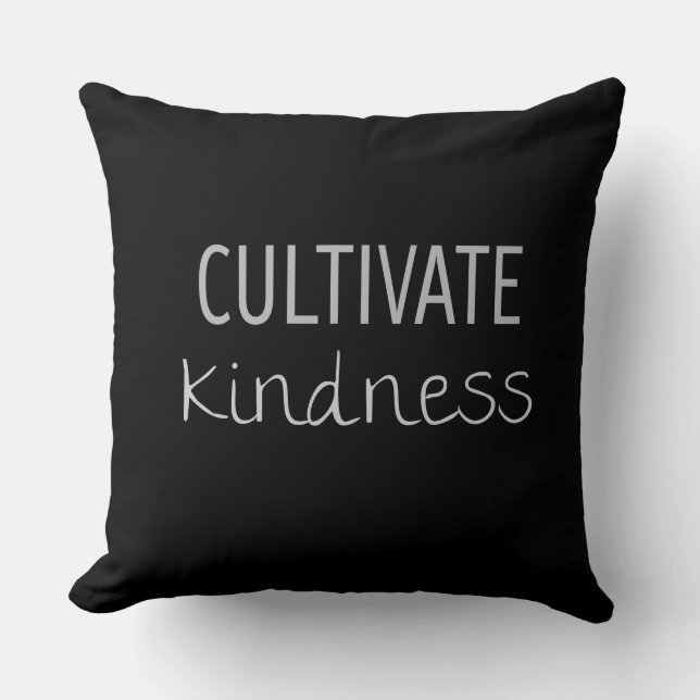 Coussin Cultiver la gentillesse (Recto)