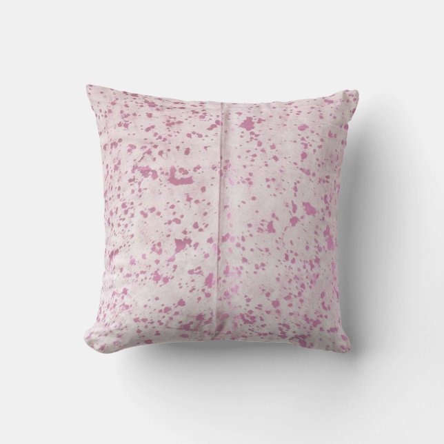Coussin Cushion d'impression rose et argent (Recto)