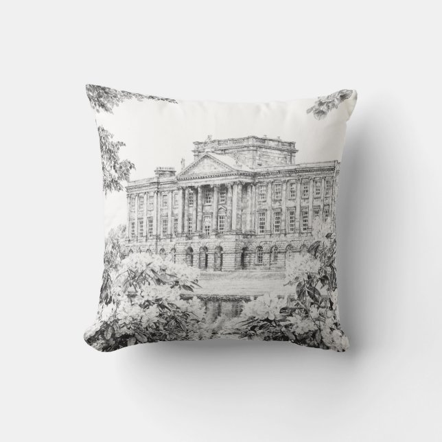 Coussin Cushion - 'Les terrains de Pemberley' (Recto)