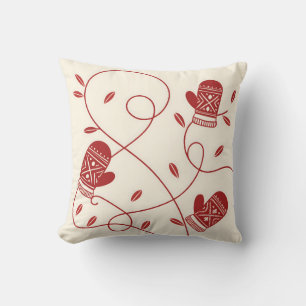 Coussin Cushion Motif Nordic Mitten