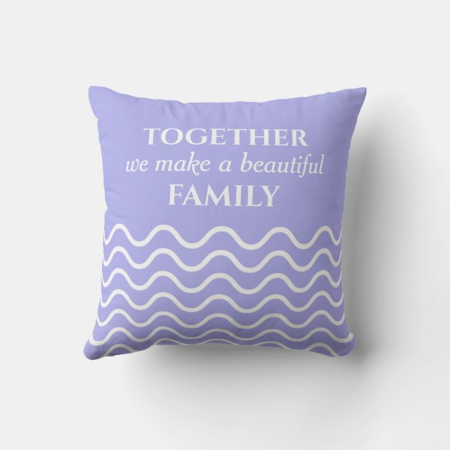 Coussin Custom 9 Photo Collage Family Quote Keepsake  (Verso)