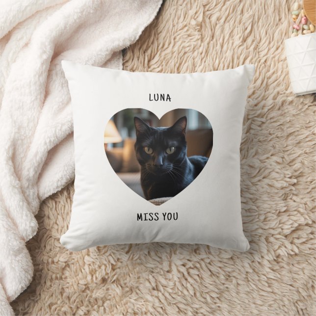 Coussin Custom Cat Pet Pillow Gift Memorial Keepsake (Couverture)