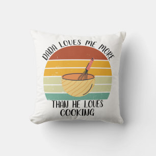Coussin CUSTOM Dada M'Aime Plus Qu'Il N'Aime La Cuisine