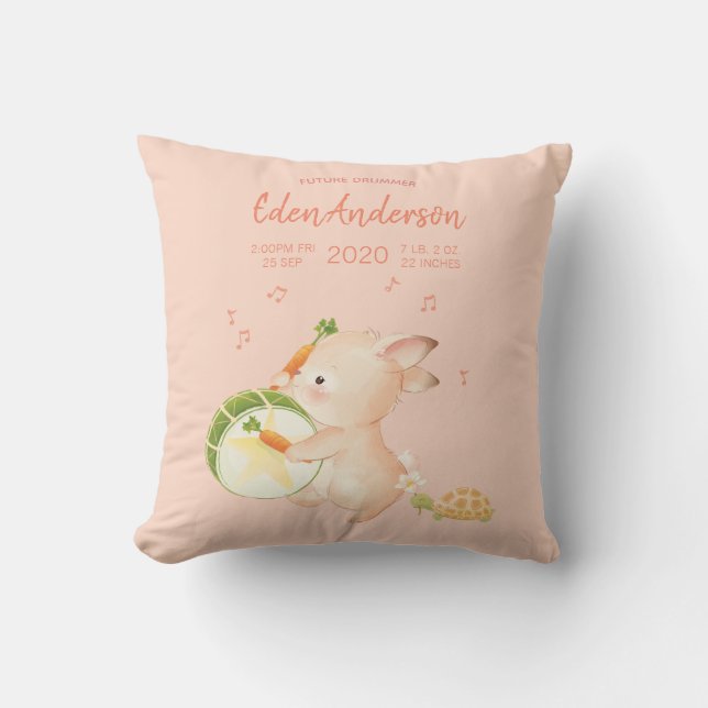 Coussin [Custom]Défilé de musique Baby Birth Stat Bunny Dr (Recto)