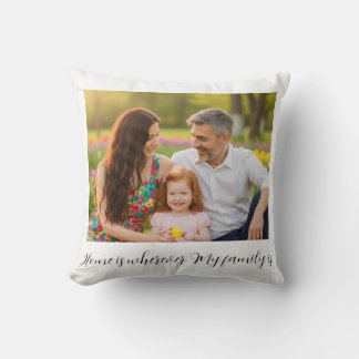 Coussin Custom Family Portrait Personalized Message