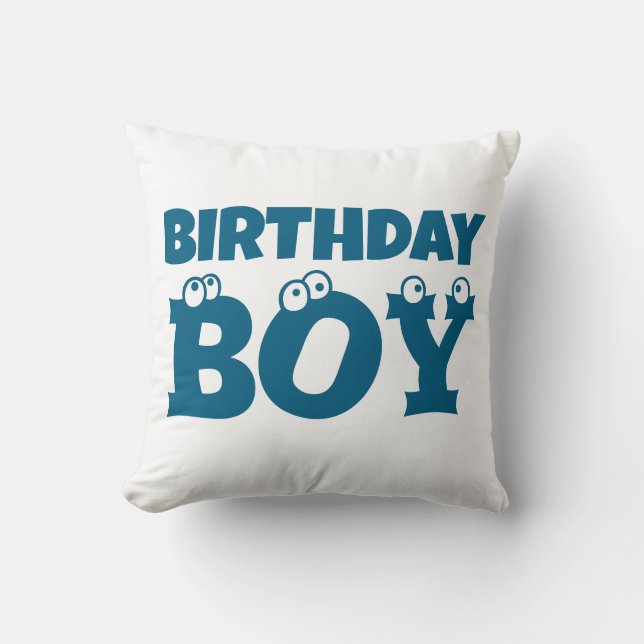 Coussin Custom Funny Cartoon Eyes Kids' Birthdays (Recto)