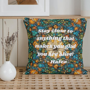 Coussin Custom Mosaic Motif Nowruz Iran Nouvel An Cadeau