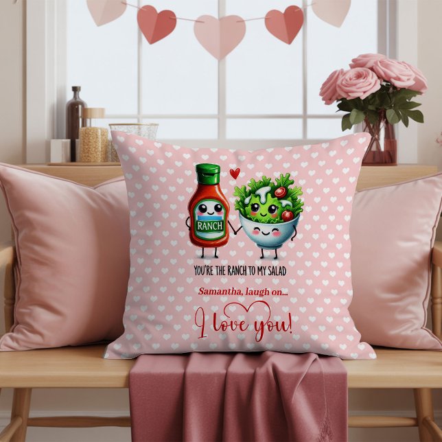 Coussin Custom Name Cute Food Funny Valentine Pillow (Custom Name Cute Food Funny Valentine Pillow

)