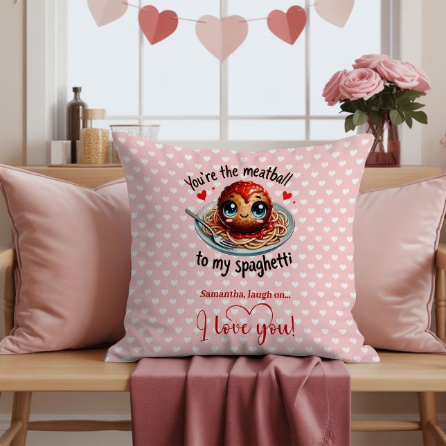 Coussin Custom Name Funny Valentine Love Pillow Gift (Custom Name Funny Valentine Love Pillow)