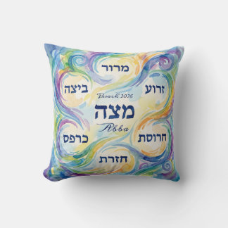 Coussin Custom Pesach Seder Plate for Passover Mitzvah