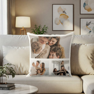 Coussin Custom photo collage pillow, Personalized photo