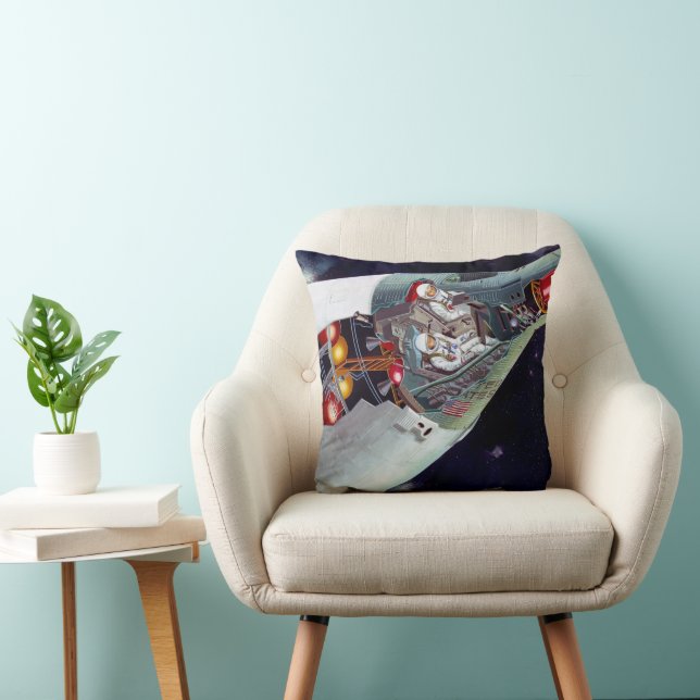 Coussin Cutaway Un Appareil Spacecraft Gemini À Deux Perso (Chaise)