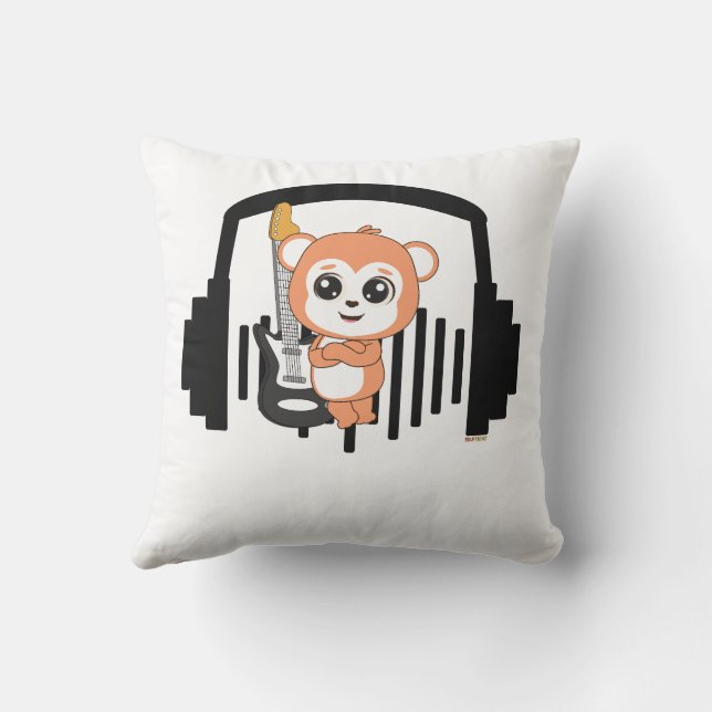 Coussin Cute Animal Frienz : Parfait pour les cadeaux pour (Verso)
