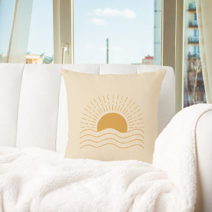 Coussin Cute Boho Sun Moderne Minimaliste
