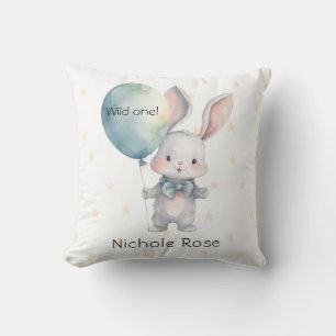 Coussin Cute Bunny Wild One 1er Anniversaire Cadeau person