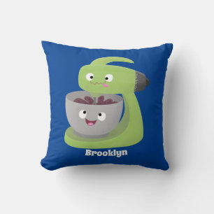 Coussin Cute cake mixer cuisine appareil dessin animé