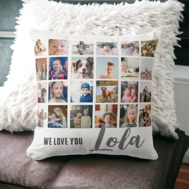 Coussin Cute chic we love you lola photo Jeter l'oreiller (Créateur téléchargé)