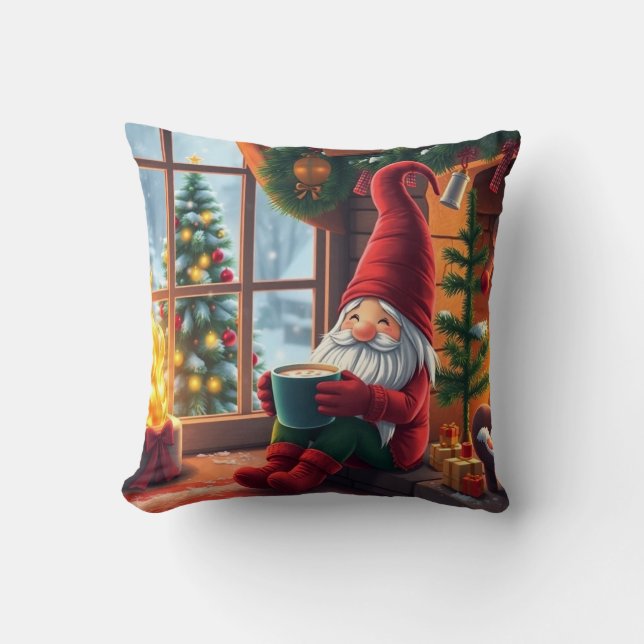 Coussin Cute Christmas gnome (Recto)