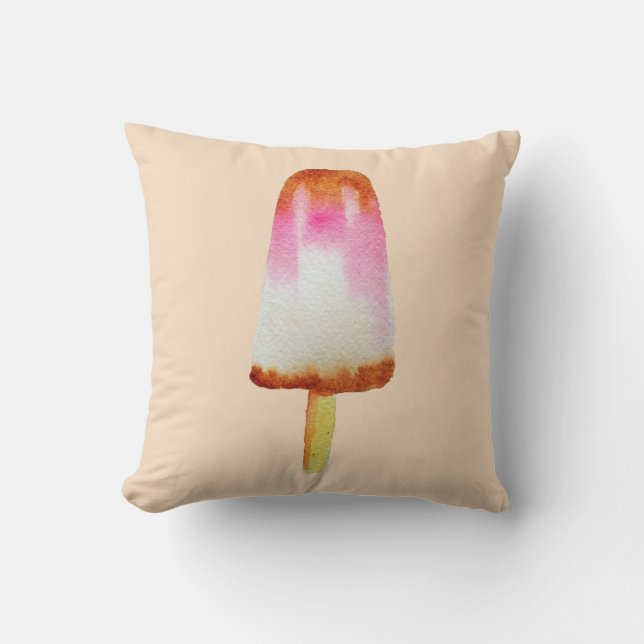 Coussin Cute cola glace bloc pop art popsicle (Recto)