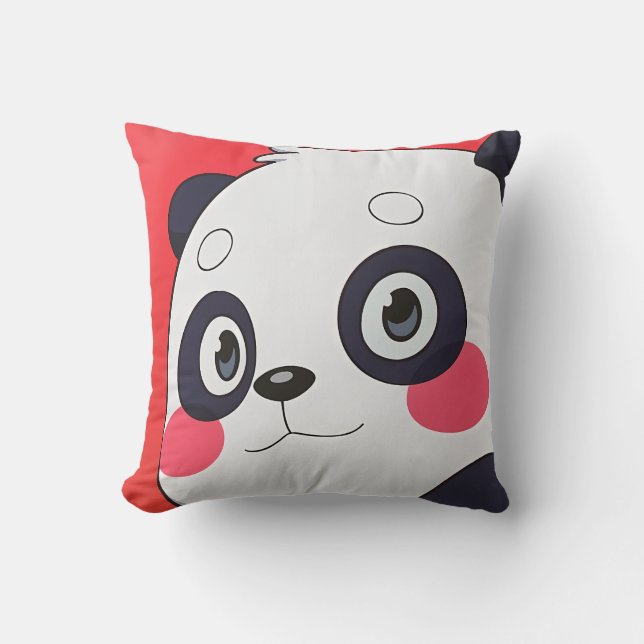 Coussin Cute couverture Panda pour enfants (Recto)
