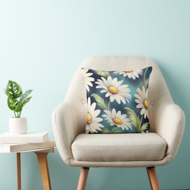 Coussin Cute Daisy Flower Botanique motif doux girly (Chaise)