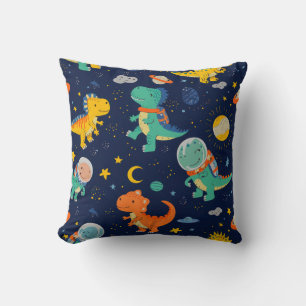 Coussin Cute Dinosaur Astronaut enfants garçon
