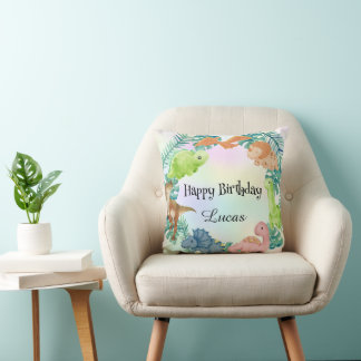 Coussin Cute dinosaur jungle anniversaire de enfant de l'é