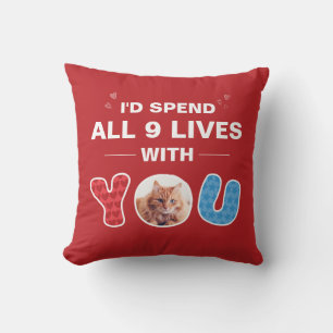 Coussin Cute Funny Chat Maman Animal de compagnie Photo pe