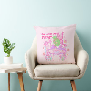 Coussin Cute grenouille et champignon - Vous me faites bou