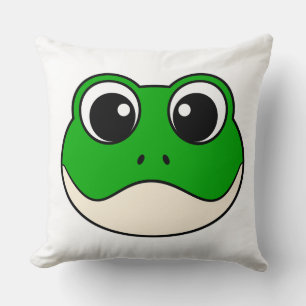Coussin Cute grenouille souriante