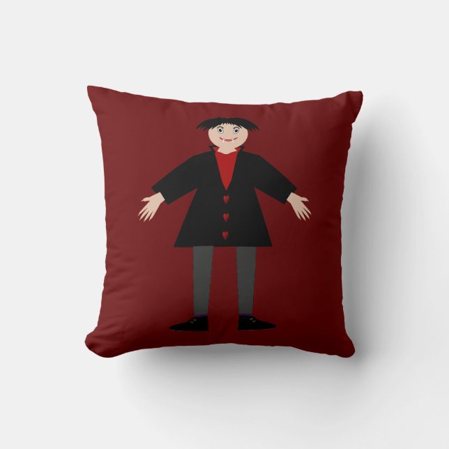 Coussin Cute Halloween Vampire double face (Recto)