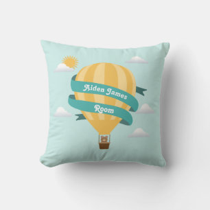 Coussin Cute Hot Air Balloon Baby Nursery