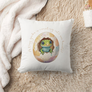 Coussin Cute Kawaii Gecko Lizard Baby shower d'oeufs