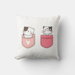 Coussin Cute Kitty Chat