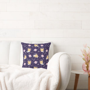 Coussin Cute Kitty Chat Astronauts Motif