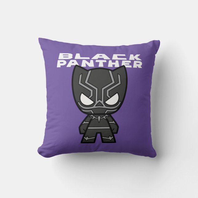 Coussin Cute Mini Panthère Noire (Recto)