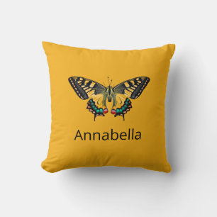 Coussin Cute Modern Photography Butterfly Ajouter un nom