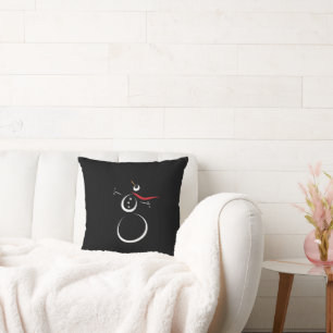 Coussin Cute motoneige hiver Noir