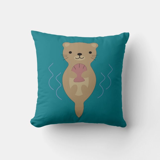 Coussin Cute Otter (Recto)
