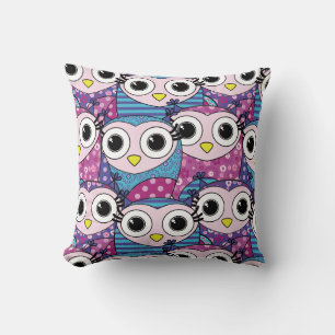Coussin Cute Owl Motif